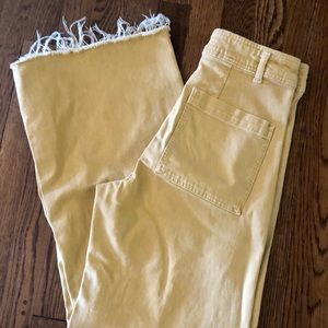 Zara High Waist Wide Leg Denim Pants sz 6